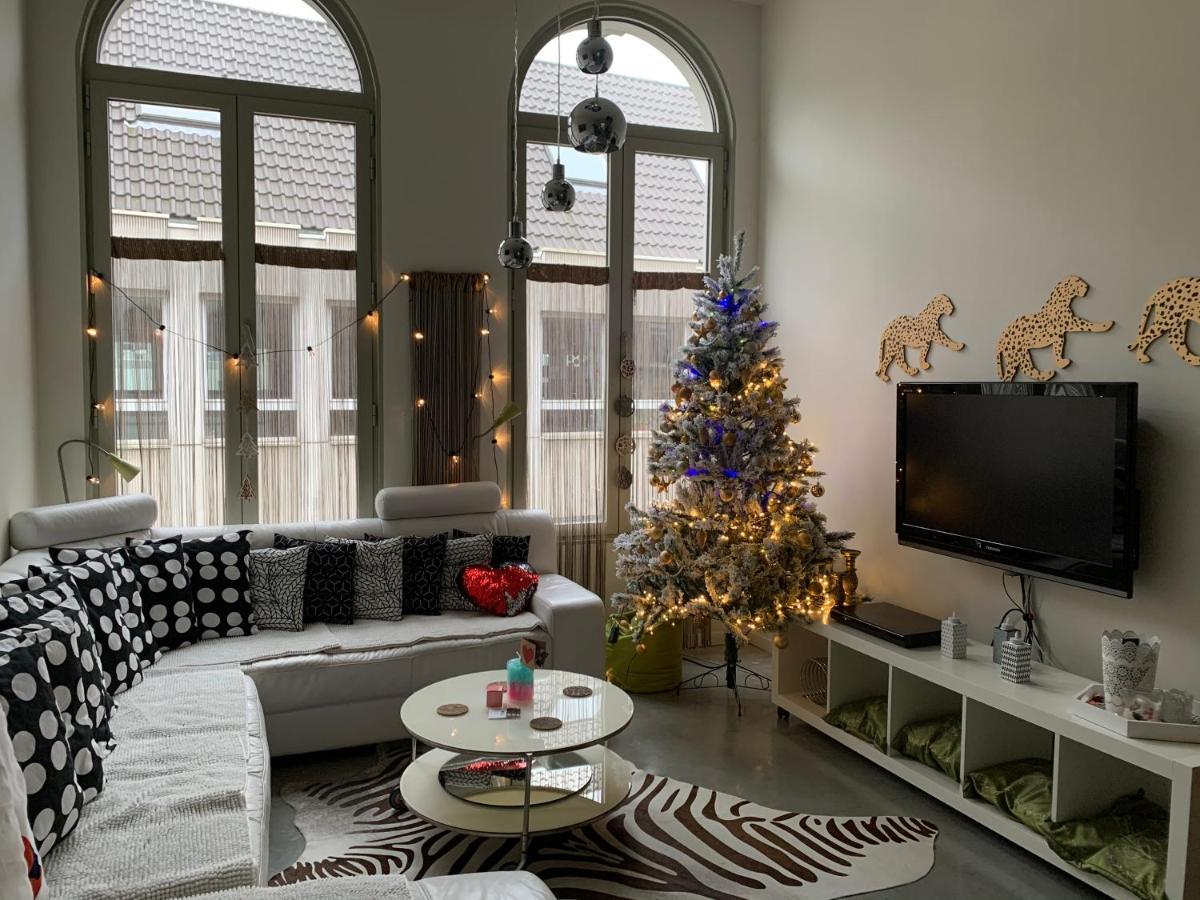 Wellness Loft With Sauna, Jacuzzi, Roof Terrace & Amazing View Leilighet Antwerpen Eksteriør bilde