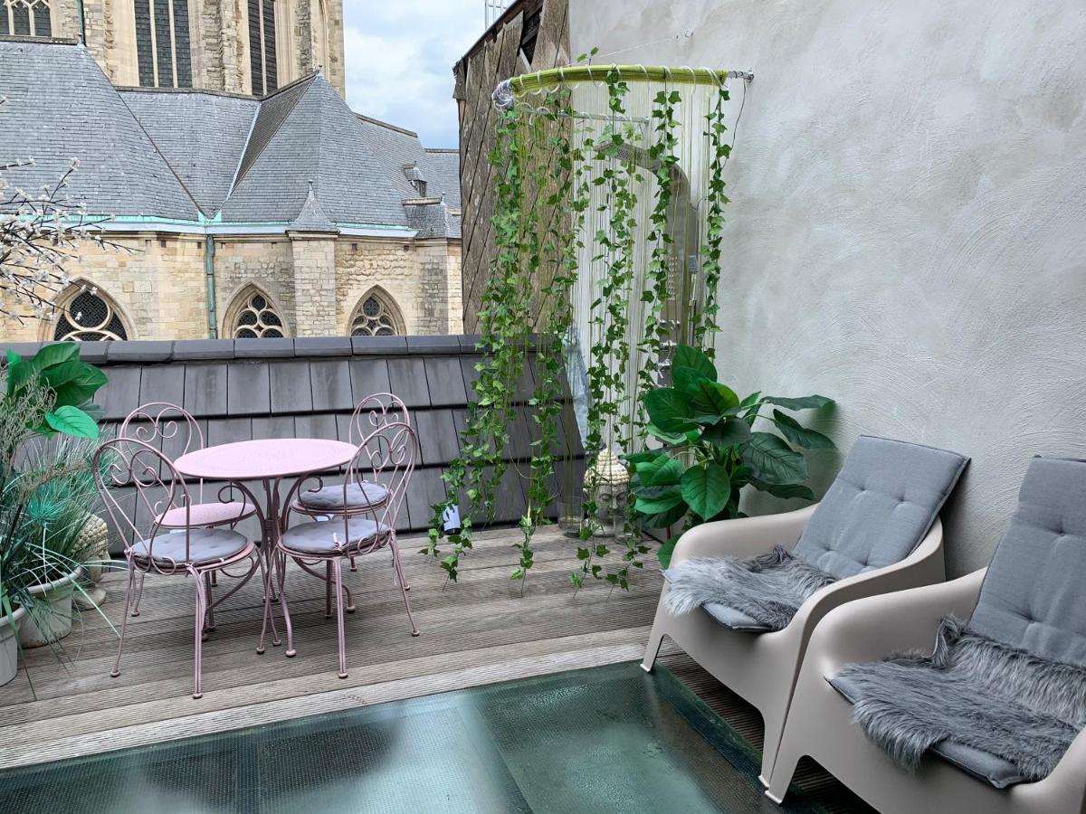 Wellness Loft With Sauna, Jacuzzi, Roof Terrace & Amazing View Leilighet Antwerpen Eksteriør bilde