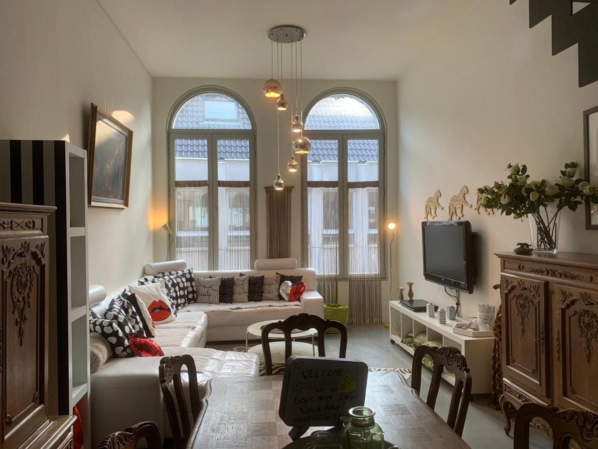 Wellness Loft With Sauna, Jacuzzi, Roof Terrace & Amazing View Leilighet Antwerpen Eksteriør bilde