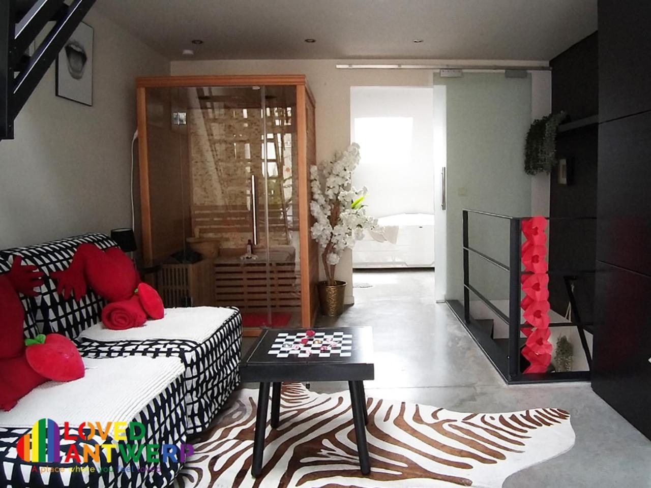 Wellness Loft With Sauna, Jacuzzi, Roof Terrace & Amazing View Leilighet Antwerpen Eksteriør bilde
