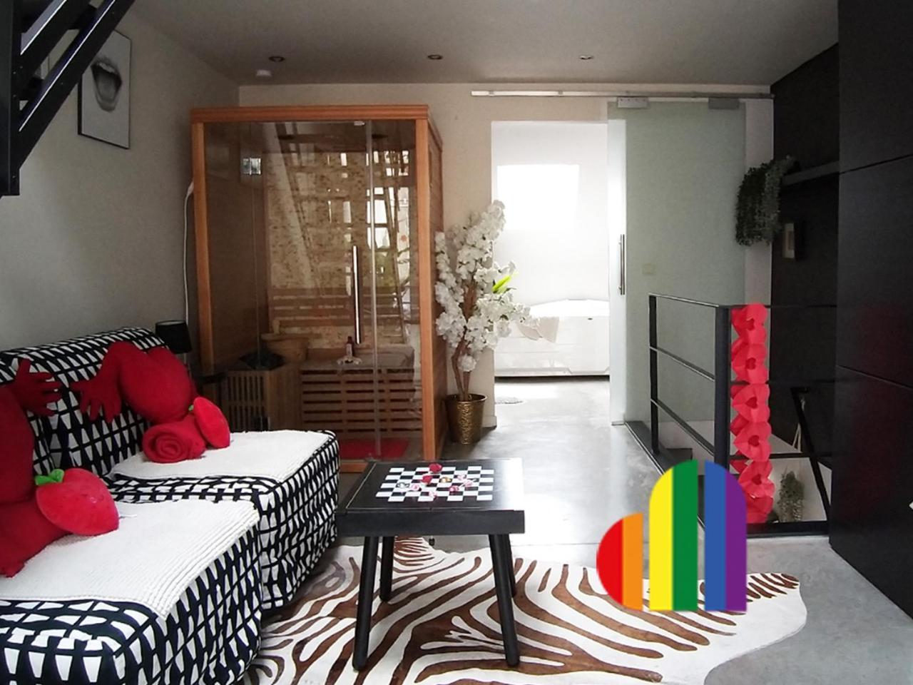 Wellness Loft With Sauna, Jacuzzi, Roof Terrace & Amazing View Leilighet Antwerpen Eksteriør bilde