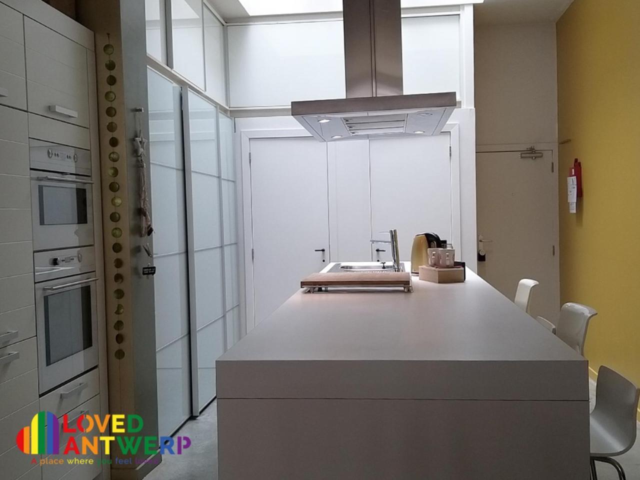 Wellness Loft With Sauna, Jacuzzi, Roof Terrace & Amazing View Leilighet Antwerpen Eksteriør bilde